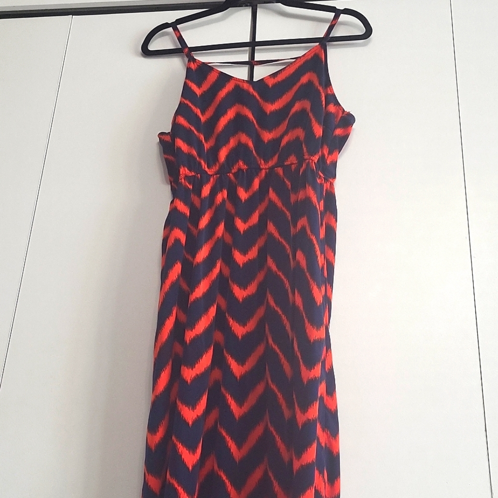 Chevron maxi dress